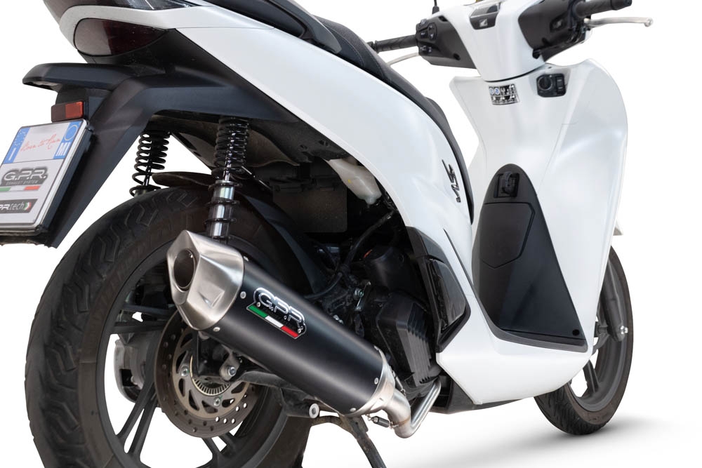 Escape compatible con Honda SH 150 2024-2025, Furore-X Scooter, Silenciador homologado para ruido, escape completo con catalizador y db killer 