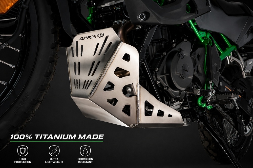 GPR TECH compatible con  Kawasaki KLE 500 2026/2027 e5 plus Protección del motor en titanio 