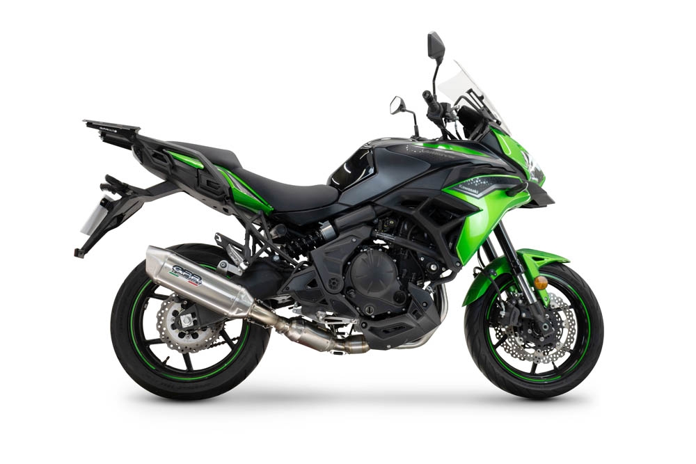 GPR escape compatible con  Kawasaki Versys 650 2023-2025, Furore-X Inox, Silenciador homologado para ruido, escape completo con catalizador y db killer 