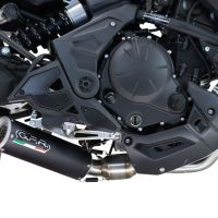 Escape compatible con Kawasaki Versys 650 2023-2025, M3 Black Titanium, Escape completo racing, incluyendo colector y db killer desmontable, sin homologación 