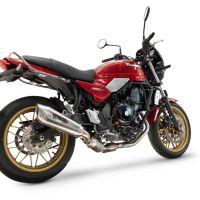 GPR escape compatible con  Kawasaki Z 650 RS 2024-2025, GP-Revo Titanium, Silenciador homologado para ruido, escape completo con catalizador y db killer 