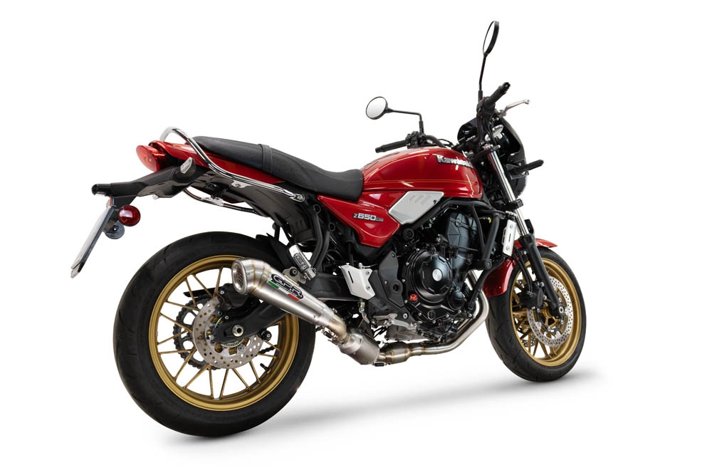 GPR escape compatible con  Kawasaki Z 650 RS 2024-2025, Powercone Evo, Silenciador homologado para ruido, escape completo con catalizador y db killer 
