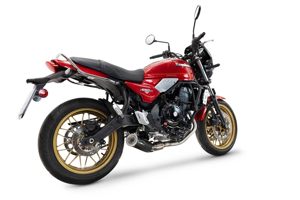 Escape compatible con Kawasaki Z 650 RS 2024-2025, M3 Black Titanium, Escape completo racing, incluyendo colector y db killer desmontable, sin homologación 