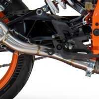 GPR escape compatible con  Ktm Duke 250 2024-2025, Deeptone Inox, Escape legal, homologado, silenciador con db killer desmontable y tubo de conexión específico 