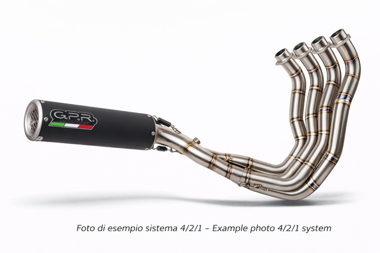 GPR escape compatible con Honda Cbr 1000 RR 2017-2019, M3 Black Titanium, Escape completo racing, incluyendo colector y db killer desmontable, sin homologación 