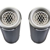 Escape compatible con Suzuki Gsx-R 1000 K9 2009-2011, M3 Black Titanium, Par de terminales de escape homologados, con db killer extraíbles y tubos de conexión específicos 