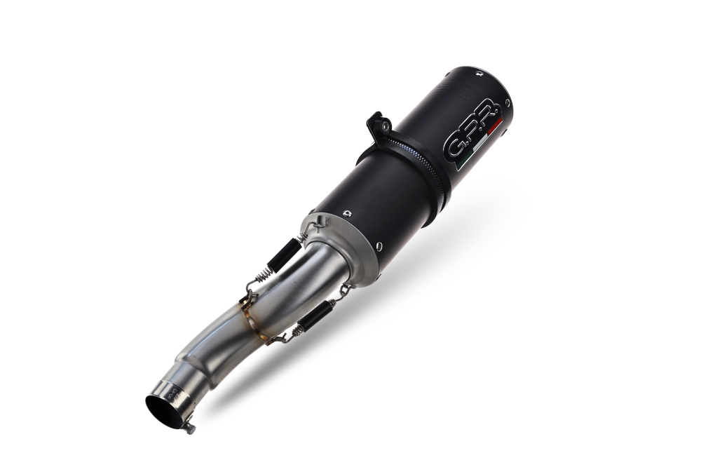 Escape compatible con Suzuki Gsx-R 1000 K9 2009-2011, M3 Black Titanium, Par de terminales de escape homologados, con db killer extraíbles y tubos de conexión específicos 