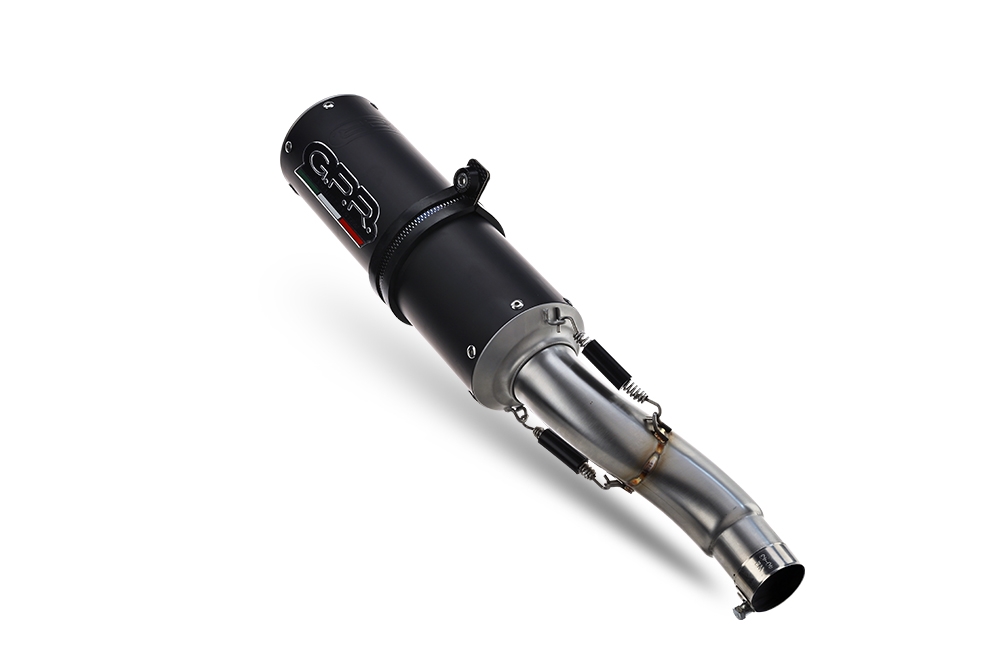 Escape compatible con Yamaha XSR900 2022-2024, M3 Black Titanium, Escape completo, no legal para países de la UE, con db killer extraíble 