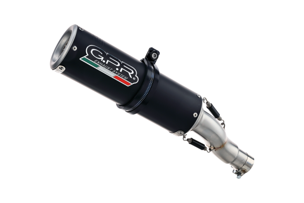 Escape compatible con Yamaha XSR900 2022-2024, M3 Black Titanium, Escape completo, no legal para países de la UE, con db killer extraíble 