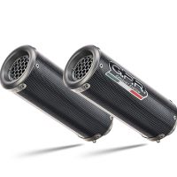Escape compatible con Ducati 749 2003-2007, M3 Poppy , Par de terminales de escape homologados, con db killer extraíbles y tubos de conexión específicos 