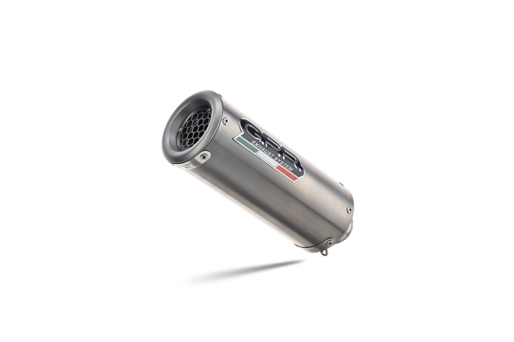 Escape compatible con Triumph Trident 660 2021-2024, M3 Titanium Natural, Escape completo homologado y legal,con catalizador incluido db killer extraíble 