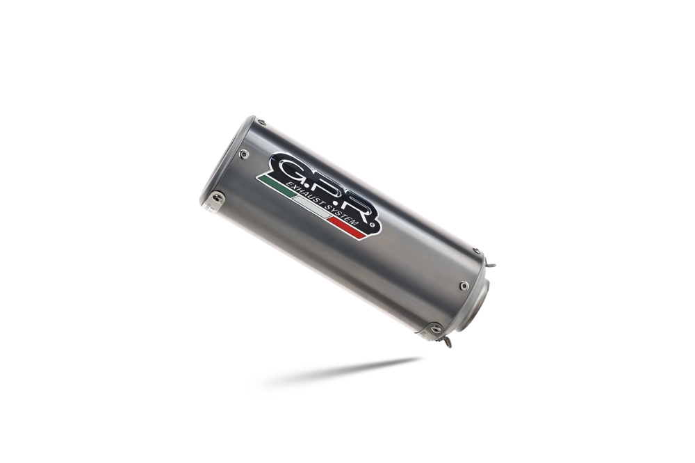 Escape compatible con Cf Moto 650 Gt 2025-2026, M3 Titanium Natural, Escape legal, homologado, silenciador con db killer desmontable y tubo de conexión específico 