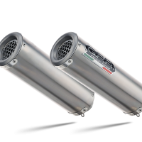 Escape compatible con Ducati 996 -S -SPS 1998-2001, M3 Titanium Natural, Par de terminales de escape homologados, con db killer extraíbles y tubos de conexión específicos 