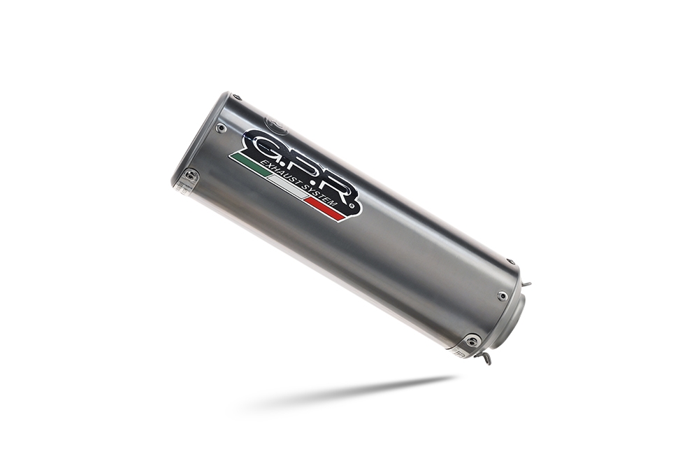 Escape compatible con Ducati 748 -S -SP -SPS -R -RS 1995-2002, M3 Titanium Natural, Escape semi-completo homologado,con par de terminales con db killer extraible 