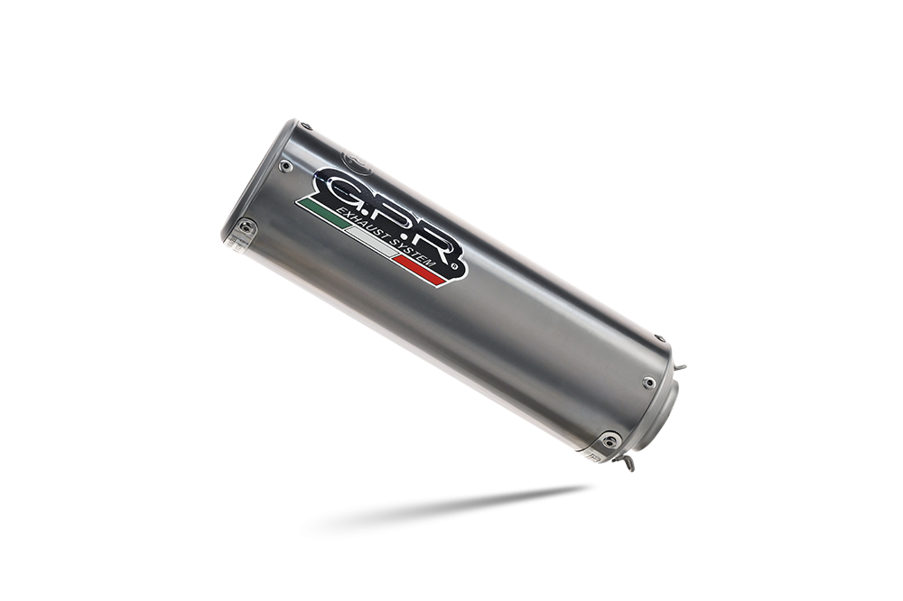 Escape compatible con Ducati 996 -S -SPS 1998-2001, M3 Titanium Natural, Par de terminales de escape homologados, con db killer extraíbles y tubos de conexión específicos 