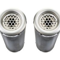 Escape compatible con Ducati 748 -S -SP -SPS -R -RS 1995-2002, M3 Titanium Natural, Escape semi-completo homologado,con par de terminales con db killer extraible 