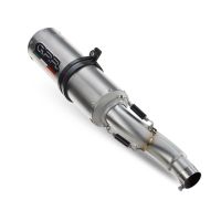Escape compatible con Cf Moto 650 Gt 2025-2026, M3 Titanium Natural, Escape legal, homologado, silenciador con db killer desmontable y tubo de conexión específico 