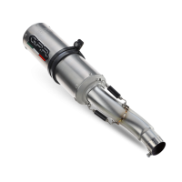 Escape compatible con Ducati 996 -S -SPS 1998-2001, M3 Titanium Natural, Par de terminales de escape homologados, con db killer extraíbles y tubos de conexión específicos 