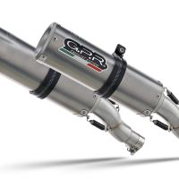 Escape compatible con Ducati 748 -S -SP -SPS -R -RS 1995-2002, M3 Titanium Natural, Escape semi-completo homologado,con par de terminales con db killer extraible 