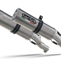 Escape compatible con Ducati 996 -S -SPS 1998-2001, M3 Titanium Natural, Par de terminales de escape homologados, con db killer extraíbles y tubos de conexión específicos 