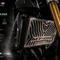 GPR TECH compatible con  Yamaha Mt-09 2021/2024 e5 Protector de radiador de titanio 