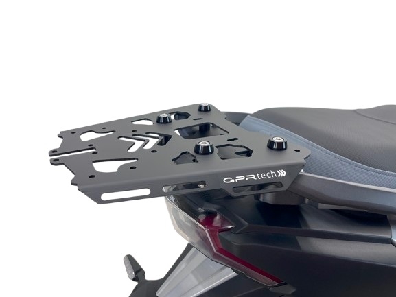 Baúl GPR TECH compatible con  Bmw G 310 Gs 2017/2021 e4 Baúl Alpi-Tech en aluminio, color negro con placa específica incluida Capacidad Litros 26
