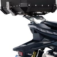 portaequipajes GPR TECH compatible con  Voge SR 450 X 2026/2027 e5 plus Portaequipajes trasero específico Top Case ALPITECH 26 LT Portaequipajes trasero específico, fabricada en acero inoxidable con 4 puntos de anclaje