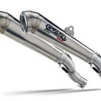 Escape compatible con Ducati Streetfighter 848 2011-2014, Powercone Evo, Par de terminales de escape homologados, con db killer extraíbles y tubos de conexión específicos 