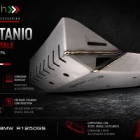 GPR TECH compatible con  Bmw R 1250 Gs Adventure 2019/2020 e4 Protección del motor en titanio 