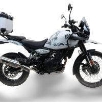 Baúl GPR TECH compatible con  Royal Enfield Himalayan 450 2024/2025 e5 Plus Baúl Alpi-Tech en aluminio color plata con placa específica incluida Capacidad Litros 26