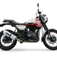 GPR escape compatible con  Royal Enfield Scram 411 2022-2024, Albus Evo4, Escape homologado, legal, con db killer extraíble, tubo de conexión y catalizador 