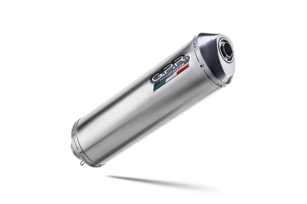 Escape compatible con Bmw F 650 Gs Twin 2008-2018, Satinox , Escape legal, homologado, silenciador con db killer desmontable y tubo de conexión específico 