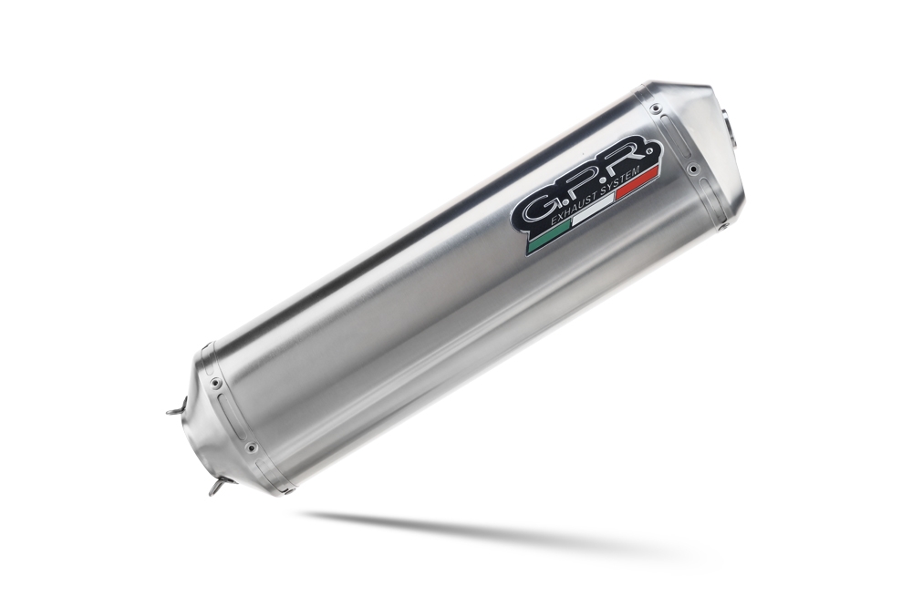 Escape compatible con Bmw F 650 Gs Twin 2008-2018, Satinox , Escape legal, homologado, silenciador con db killer desmontable y tubo de conexión específico 