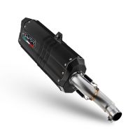 Escape compatible con Bmw R 1200 Gs 2017-2018, Hyper Sonic Black Titanium, Escape legal, homologado, silenciador con db killer desmontable y tubo de conexión específico 