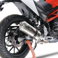 GPR escape compatible con Swm Motorcycles Hoku 125 2022-2024, Satinox , Escape legal, homologado, silenciador con db killer desmontable y tubo de conexión específico 