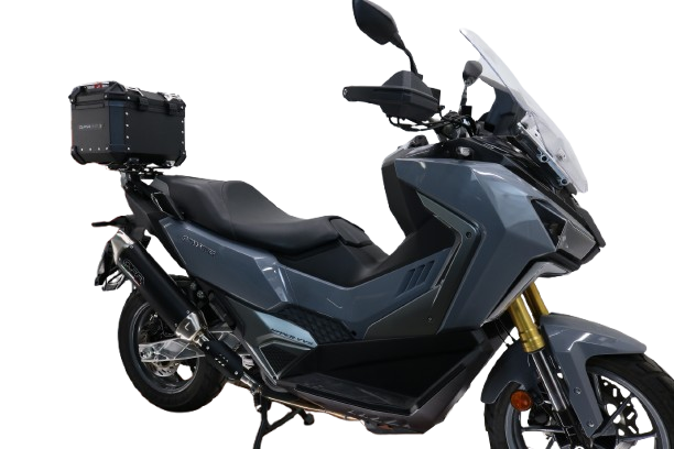 Baúl GPR TECH compatible con  Bmw G 310 Gs 2017/2021 e4 Baúl Alpi-Tech en aluminio, color negro con placa específica incluida Capacidad Litros 26