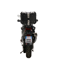 Baúl GPR TECH compatible con  Bmw G 310 Gs 2017/2021 e4 Baúl Alpi-Tech en aluminio, color negro con placa específica incluida Capacidad Litros 26