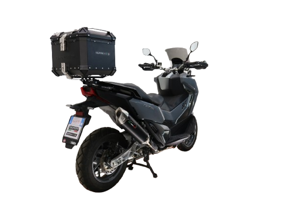Baúl GPR TECH compatible con  Bmw G 310 Gs 2017/2021 e4 Baúl Alpi-Tech en aluminio, color negro con placa específica incluida Capacidad Litros 35