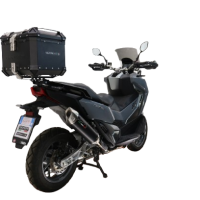 Baúl GPR TECH compatible con  Bmw G 310 Gs 2017/2021 e4 Baúl Alpi-Tech en aluminio, color negro con placa específica incluida Capacidad Litros 35