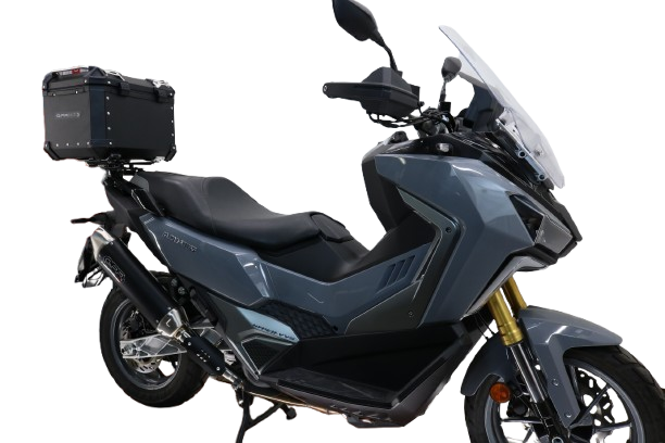 Baúl GPR TECH compatible con  Bmw G 310 Gs 2017/2021 e4 Baúl Alpi-Tech en aluminio, color negro con placa específica incluida Capacidad Litros 26
