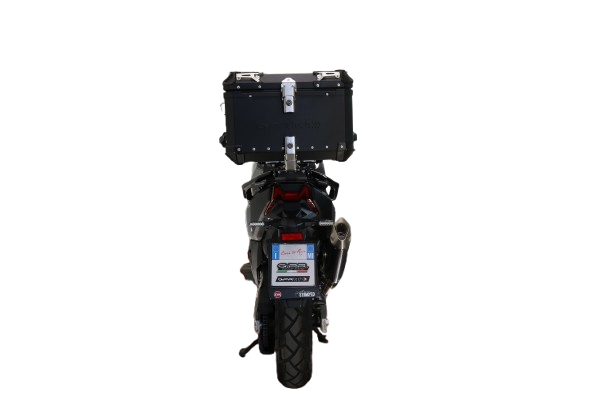 Baúl GPR TECH compatible con  Bmw G 310 Gs 2017/2021 e4 Baúl Alpi-Tech en aluminio, color negro con placa específica incluida Capacidad Litros 45