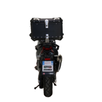 Baúl GPR TECH compatible con  Bmw G 310 Gs 2017/2021 e4 Baúl Alpi-Tech en aluminio, color negro con placa específica incluida Capacidad Litros 45