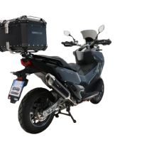 Baúl GPR TECH compatible con  Bmw G 310 Gs 2017/2021 e4 Baúl Alpi-Tech en aluminio, color negro con placa específica incluida Capacidad Litros 45