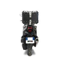 Baúl GPR TECH compatible con  Sym ADX 125 2024/2026 e5 Plus Baúl Alpi-Tech en aluminio, color negro con placa específica incluida Capacidad Litros 26