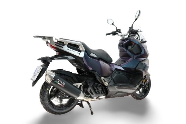 GPR escape compatible con Sym ADX 125 2024-2026, Furore-X Scooter, Sistema de escape completo que incluye tubo de enlace y db killer extraíble. 
