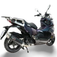 GPR escape compatible con Sym ADX 125 2024-2026, Furore-X Scooter, Sistema de escape completo que incluye tubo de enlace y db killer extraíble. 