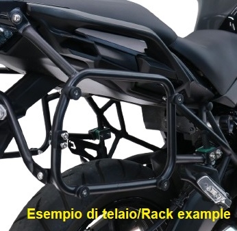 GPR TECH compatible con  Zontes 703 F 2025/2026 Portaequipajes específico para maletas laterales de 38 Lt y 32 Lt, color negro.