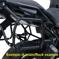 GPR TECH compatible con  Zontes 703 F 2025/2026 Portaequipajes específico para maletas laterales de 38 Lt y 32 Lt, color negro.