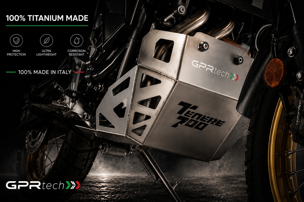 GPR TECH compatible con  Yamaha Tenere 700 2025/2026 e5 Plus Protección del motor en titanio 