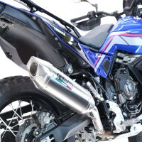 Escape compatible con Suzuki V-STROM DL 800 DE - SE 2023-2025, Furore-X Acciaio Inox, Escape legal, homologado, silenciador con db killer desmontable y tubo de conexión específico 